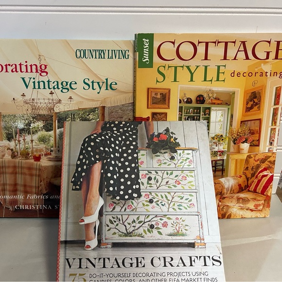 Lot of 3 Vintage Style Decorating Books Crafts Farmhouse Cottage decor - Picture 10 of 11